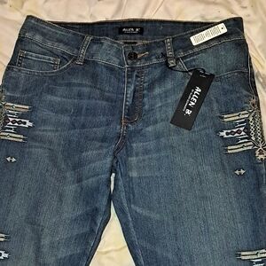 NWT Allen B. Native American print jeans
